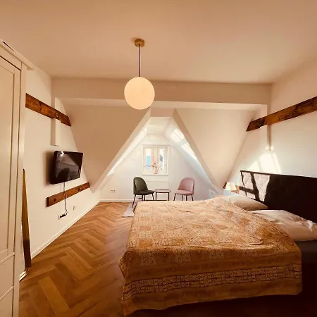 Apartmán Jugendstil-altbauwohnung Mit Dachterrasse Direkt An Der Karlsaue